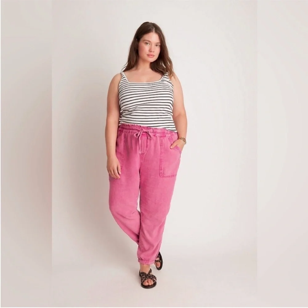 Anthropologie Rhys Utility Linen Blend Jogger Pants - Picture 2 of 2